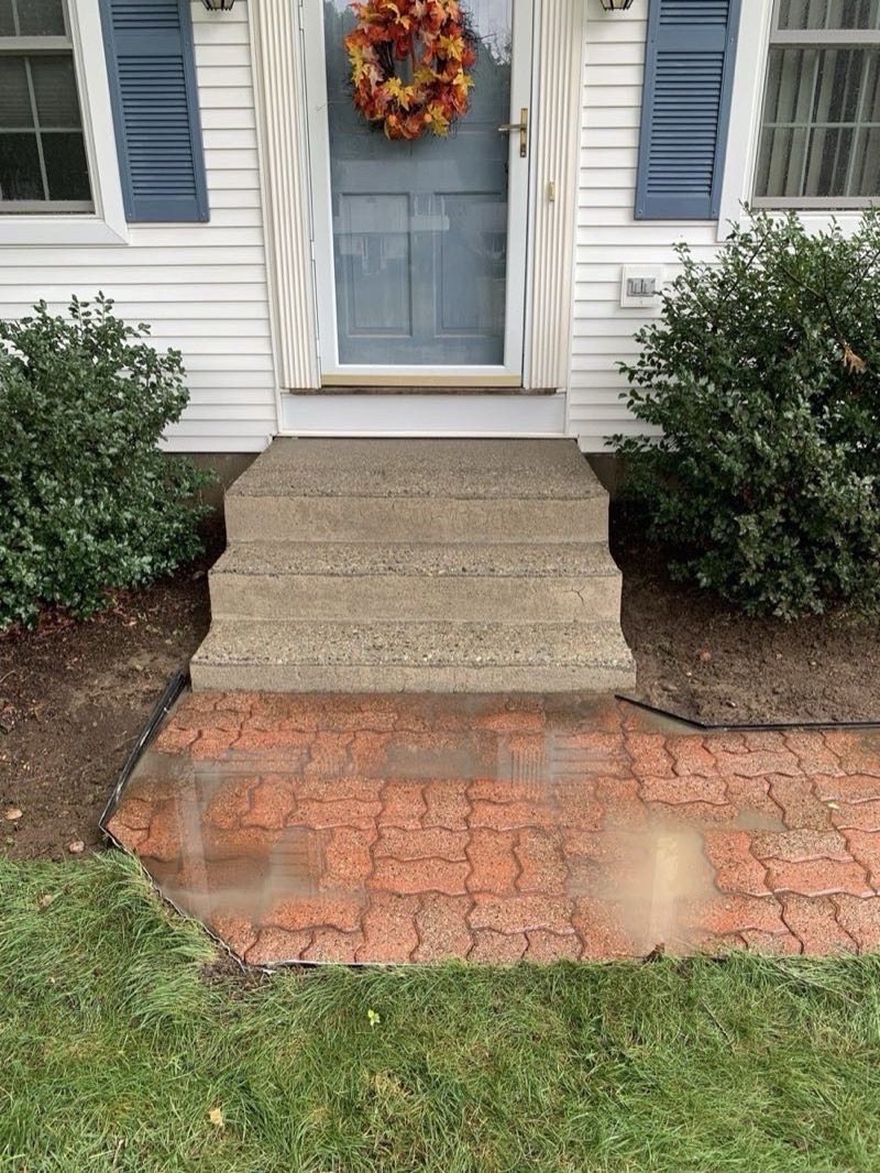 Concrete and patio cleaning results